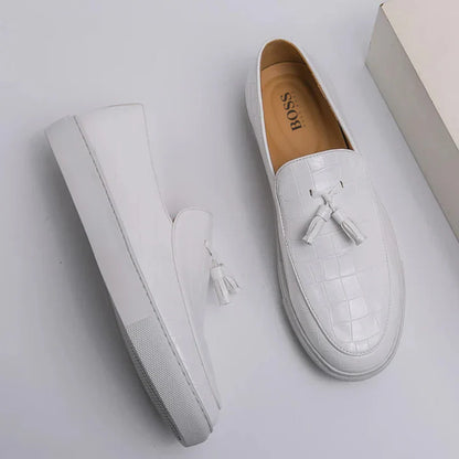 B0SS™ Croc Prestige - Luxe Tassel Loafers